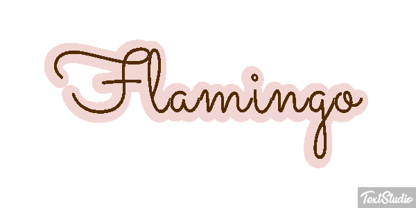 Flamingo Texteffekt