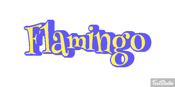 Flamingo Texteffekt