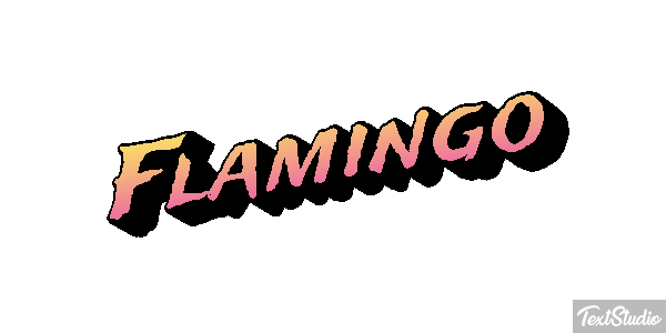 Flamingo Texteffekt