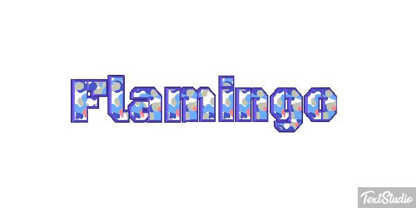 Flamingo Texteffekt