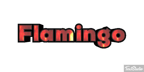 Flamingo Texteffekt