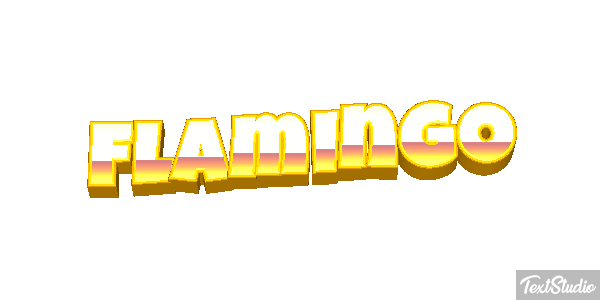 Flamingo Texteffekt