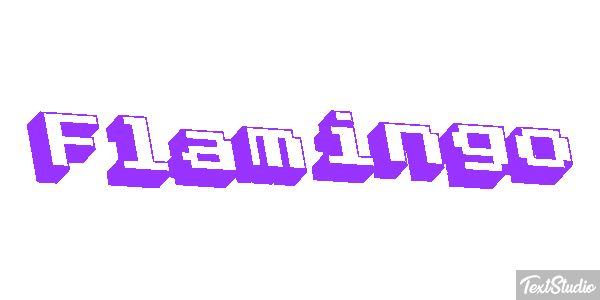 Flamingo Texteffekt