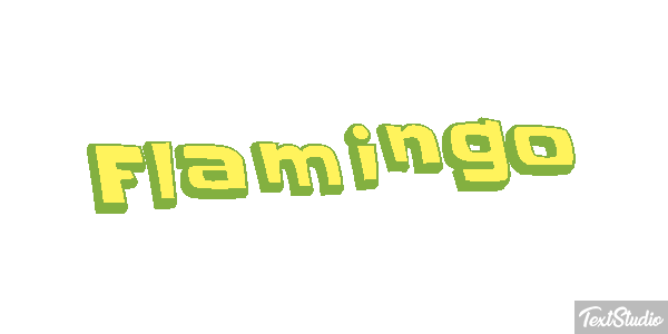 Flamingo Texteffekt