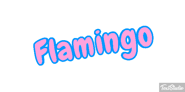 Flamingo Texteffekt