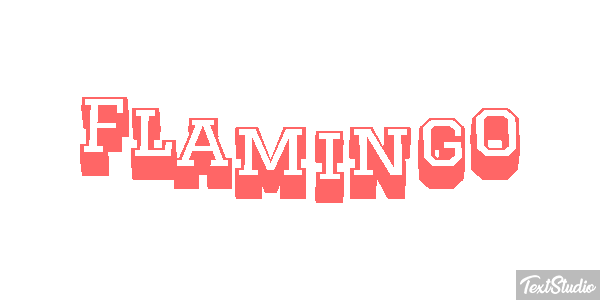 Flamingo Texteffekt