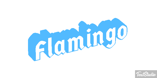 Flamingo Texteffekt