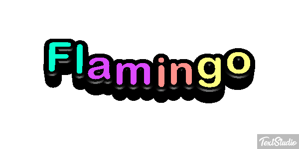 Flamingo Texteffekt