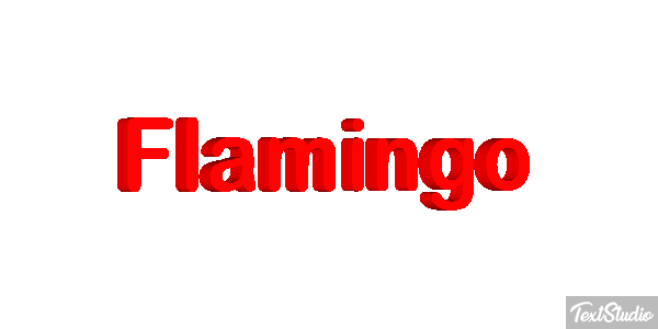 Flamingo Texteffekt