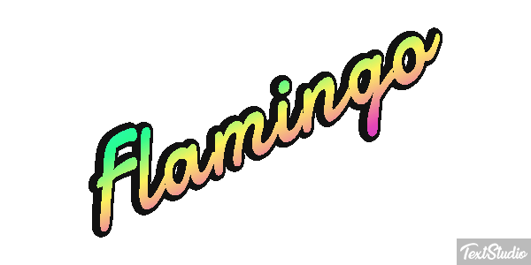 Flamingo Texteffekt
