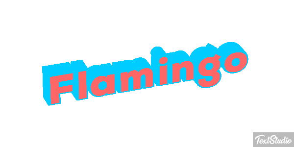 Flamingo Texteffekt