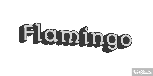 Flamingo Texteffekt