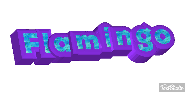 Flamingo Texteffekt