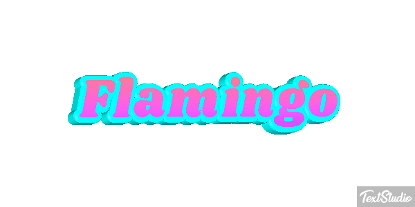 Flamingo Texteffekt
