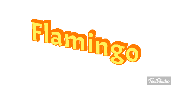 Flamingo Texteffekt