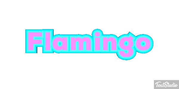 Flamingo Texteffekt