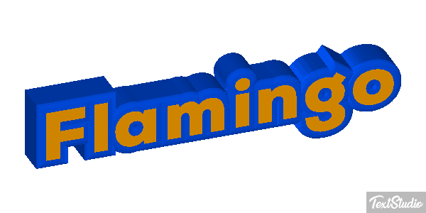 Flamingo Texteffekt