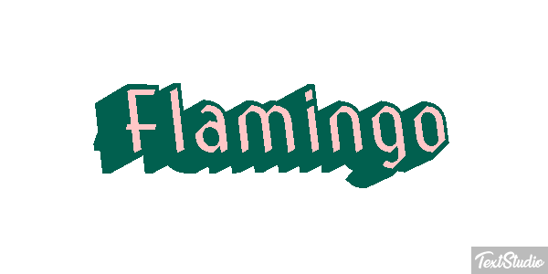 Flamingo Texteffekt