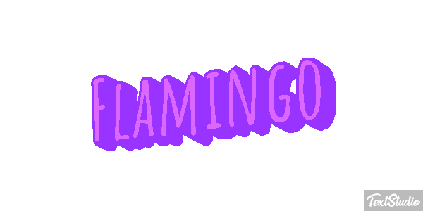 Flamingo Texteffekt