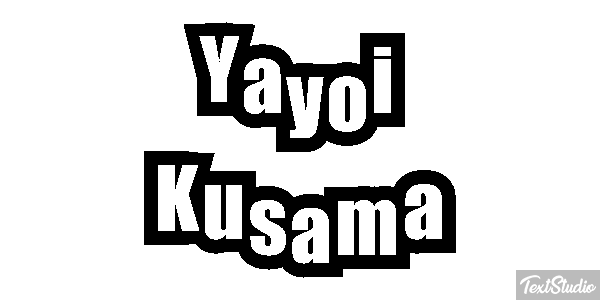 Yayoi Kusama Text effect