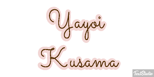 Yayoi Kusama Text effect