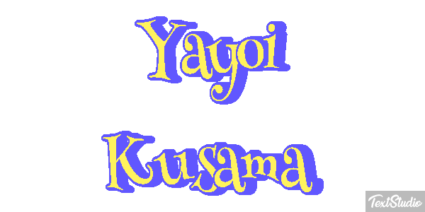 Yayoi Kusama Text effect