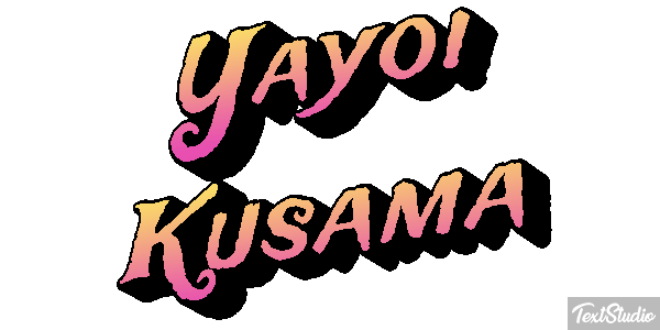 Yayoi Kusama Text effect