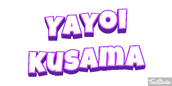Yayoi Kusama Text effect