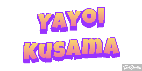 Yayoi Kusama Text effect