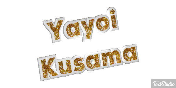 Yayoi Kusama Text effect