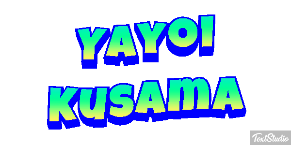 Yayoi Kusama Text effect