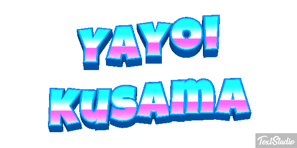 Yayoi Kusama Text effect