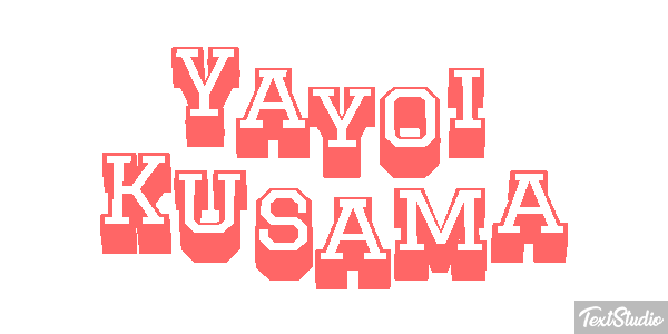 Yayoi Kusama Text effect