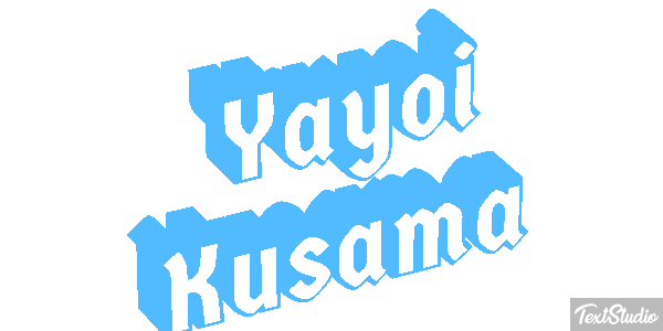 Yayoi Kusama Text effect