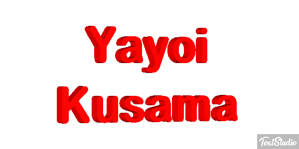 Yayoi Kusama Text effect
