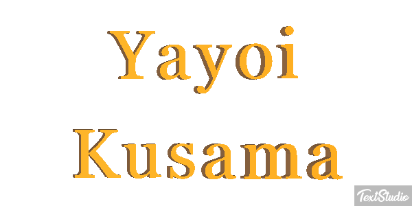 Yayoi Kusama Text effect