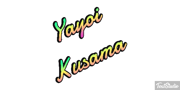 Yayoi Kusama Text effect