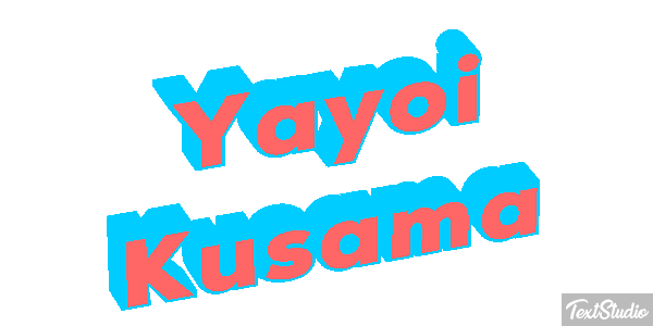 Yayoi Kusama Text effect