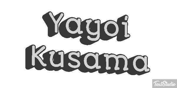 Yayoi Kusama Text effect