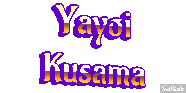 Yayoi Kusama Text effect