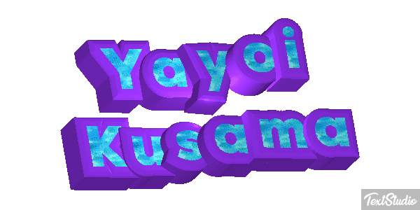 Yayoi Kusama Text effect