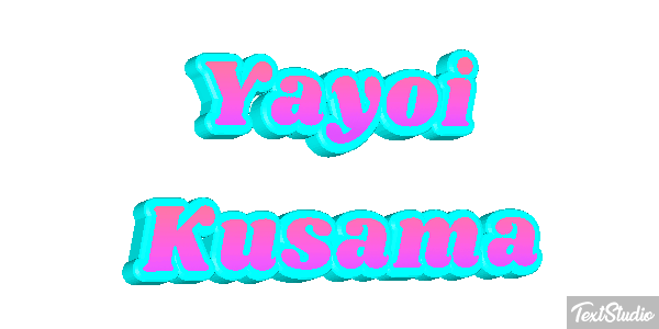 Yayoi Kusama Text effect