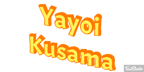 Yayoi Kusama Text effect
