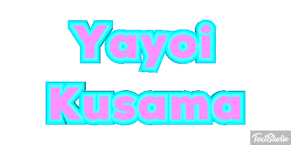 Yayoi Kusama Text effect