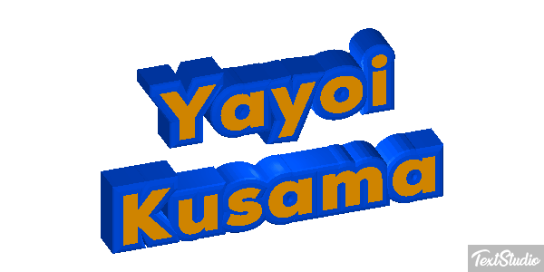 Yayoi Kusama Text effect