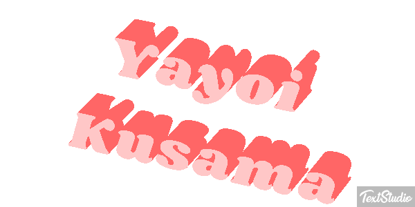 Yayoi Kusama Text effect
