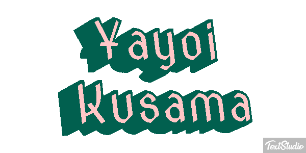 Yayoi Kusama Text effect