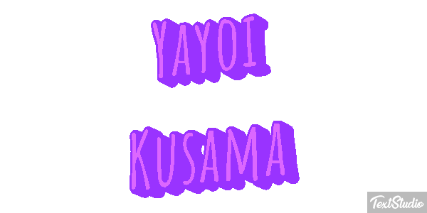 Yayoi Kusama Text effect