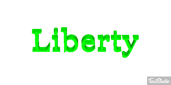 Liberty Effetto testo