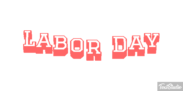 Labor Day Efeito do texto